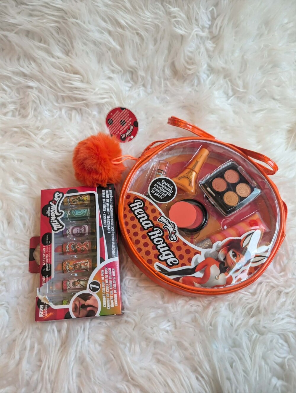 Nwt Disney miraculous Ladybug Kids Makeup Set And Lipgloss Set Bundle